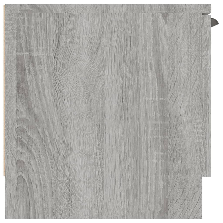 Tv-Meubel 02X35X36,5 Cm Bewerkt Hout Eikenkleurig Grijs sonoma