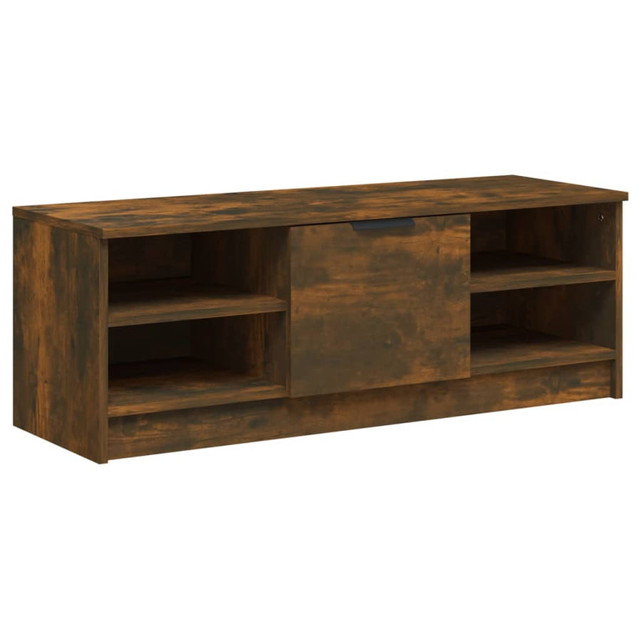 Tv-Meubel 02X35,5X36,5 Cm Bewerkt Hout Kleurig Gerookt eiken