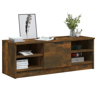 Tv-Meubel 02X35,5X36,5 Cm Bewerkt Hout Kleurig Gerookt eiken