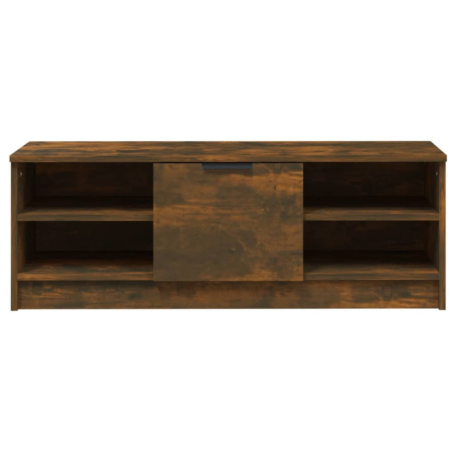 Tv-Meubel 02X35,5X36,5 Cm Bewerkt Hout Kleurig Gerookt eiken