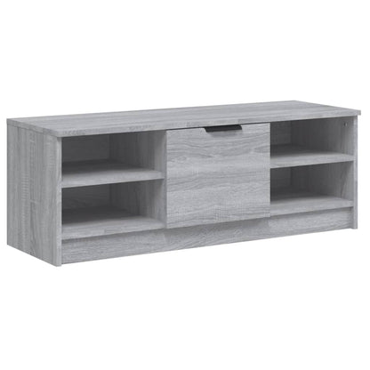 Tv-Meubel 02X35,5X36,5 Cm Bewerkt Hout Eikenkleur Grijs sonoma