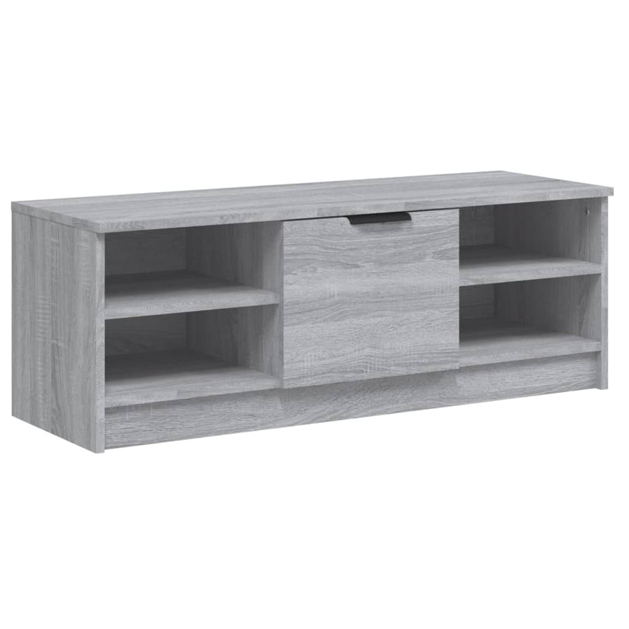 Tv-Meubel 02X35,5X36,5 Cm Bewerkt Hout Eikenkleur Grijs sonoma