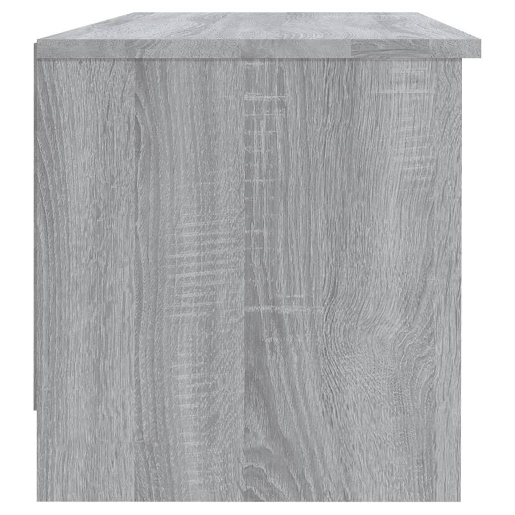 Tv-Meubel 02X35,5X36,5 Cm Bewerkt Hout Eikenkleur Grijs sonoma