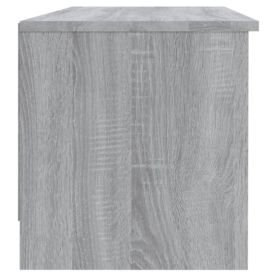 Tv-Meubel 02X35,5X36,5 Cm Bewerkt Hout Eikenkleur Grijs sonoma