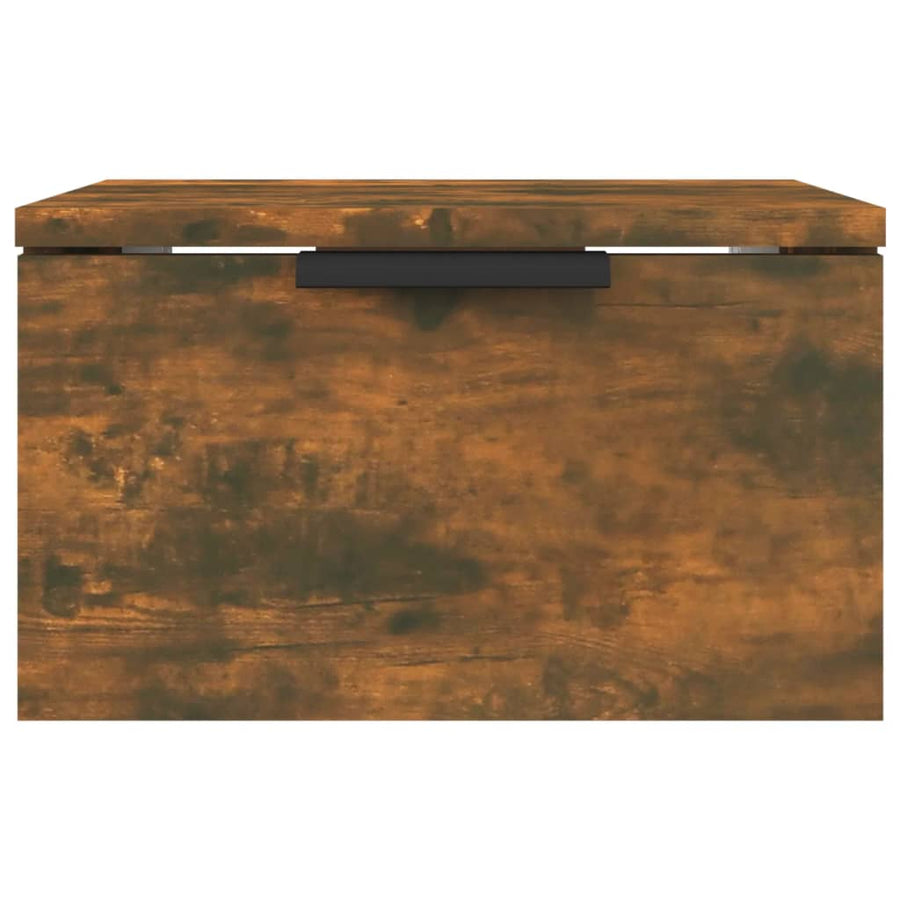 Nachtkastjes 2 st wandgemonteerd 34x30x20 cm gerookt eikenkleur 2 Gerookt eiken