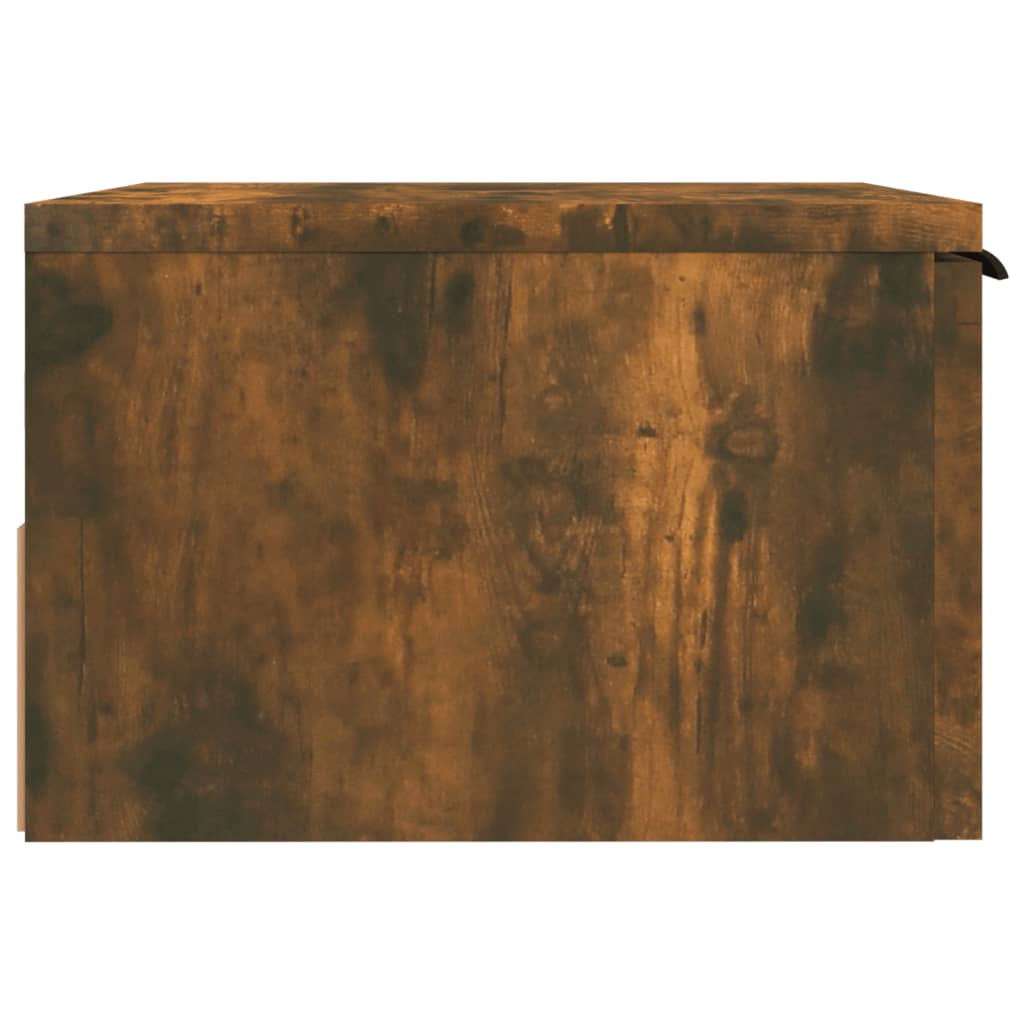 Nachtkastjes 2 st wandgemonteerd 34x30x20 cm gerookt eikenkleur 2 Gerookt eiken