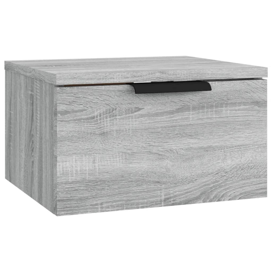 Nachtkastjes 2 st wandgemonteerd 34x30x20 cm grijs sonoma eiken Grijs sonoma