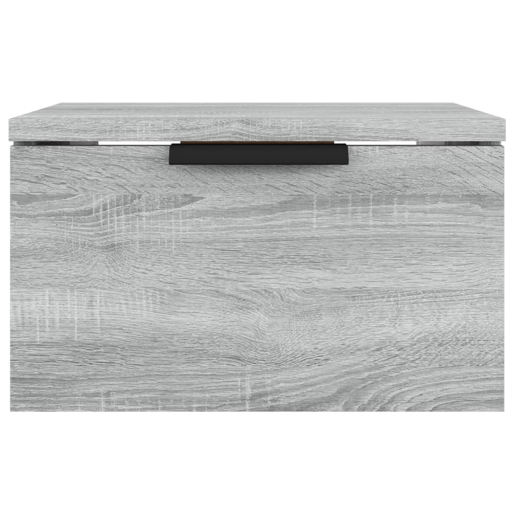 Nachtkastjes 2 st wandgemonteerd 34x30x20 cm grijs sonoma eiken Grijs sonoma
