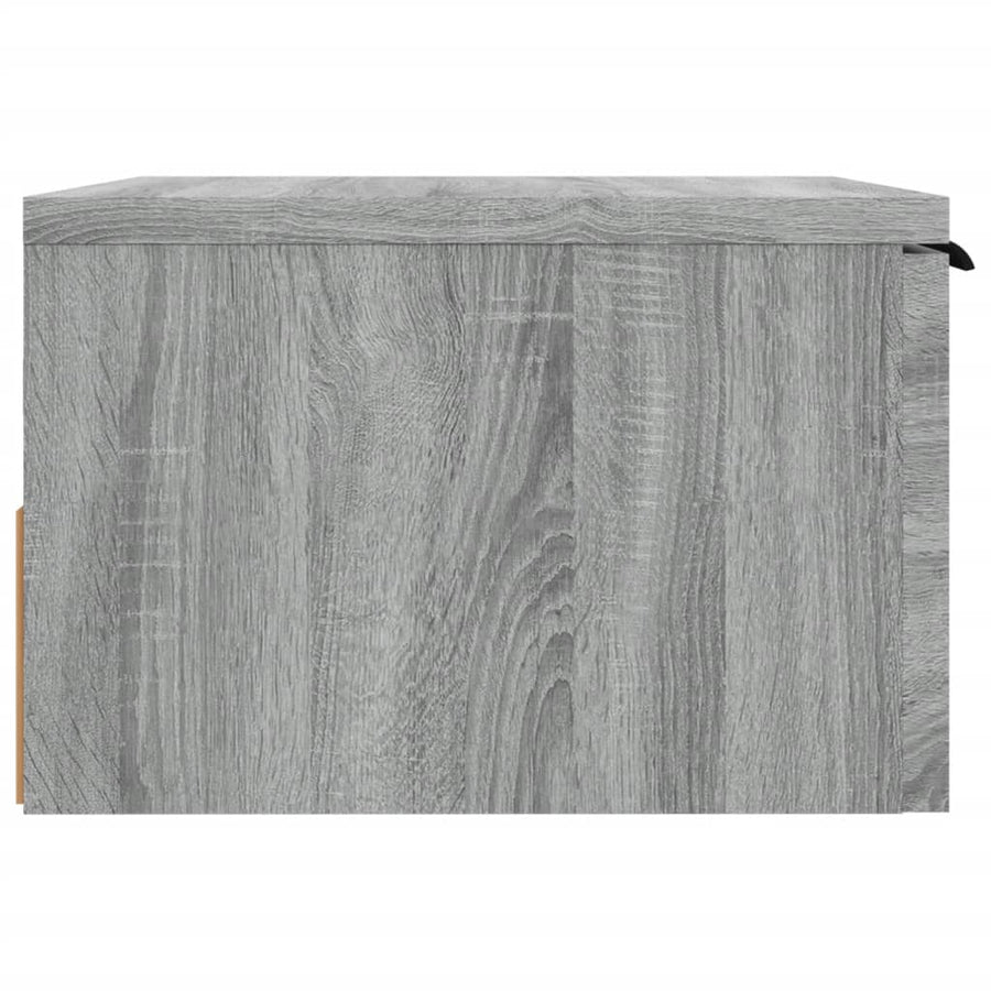 Nachtkastjes 2 st wandgemonteerd 34x30x20 cm grijs sonoma eiken Grijs sonoma