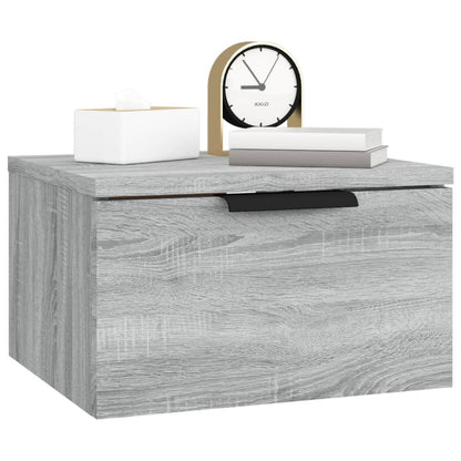 Nachtkastjes 2 st wandgemonteerd 34x30x20 cm grijs sonoma eiken Grijs sonoma