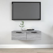 Wandkast 68x30x20 cm grijs sonoma eiken