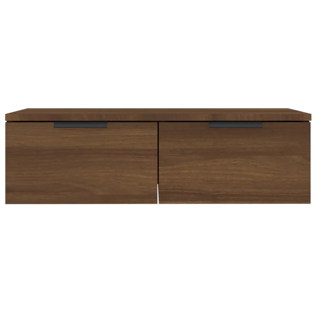 Wandkast 68X30X20 Cm Bewerkt Hout Bruineikenkleurig