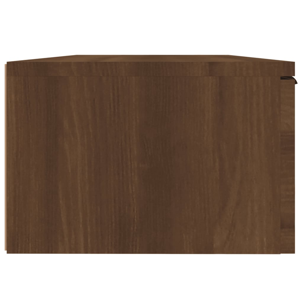 Wandkast 68X30X20 Cm Bewerkt Hout Bruineikenkleurig