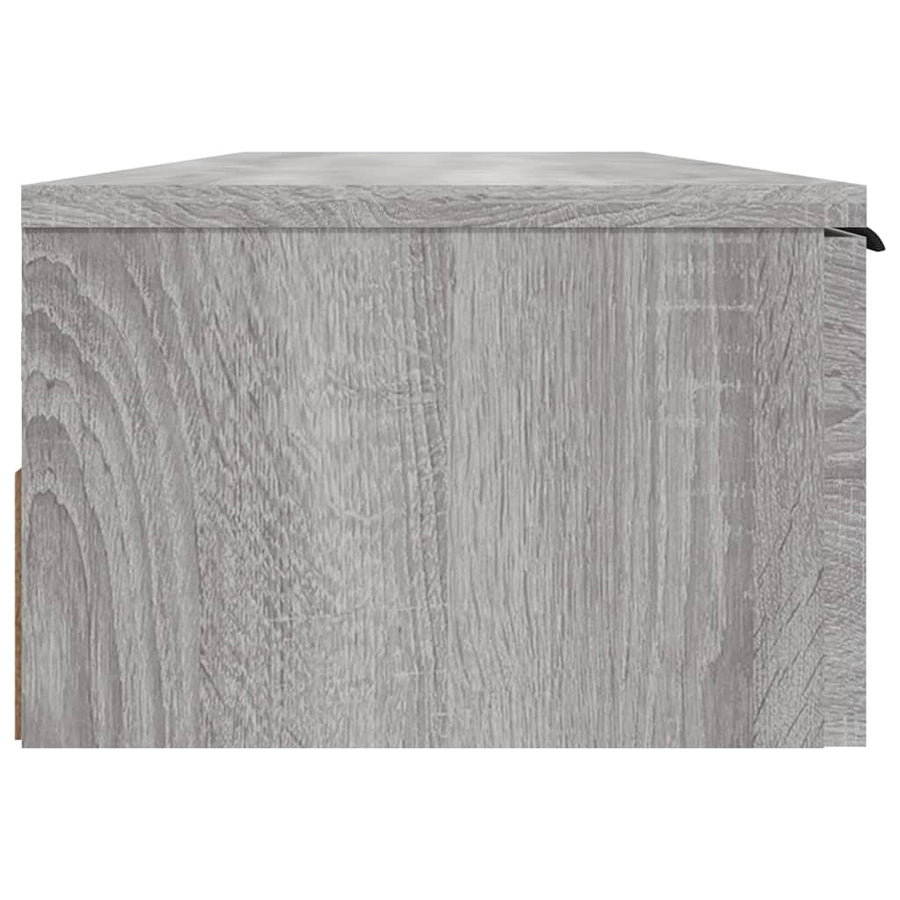 Wandkast 102X30X20 Cm Bewerkt Hout Grijs Sonoma Eikenkleurig