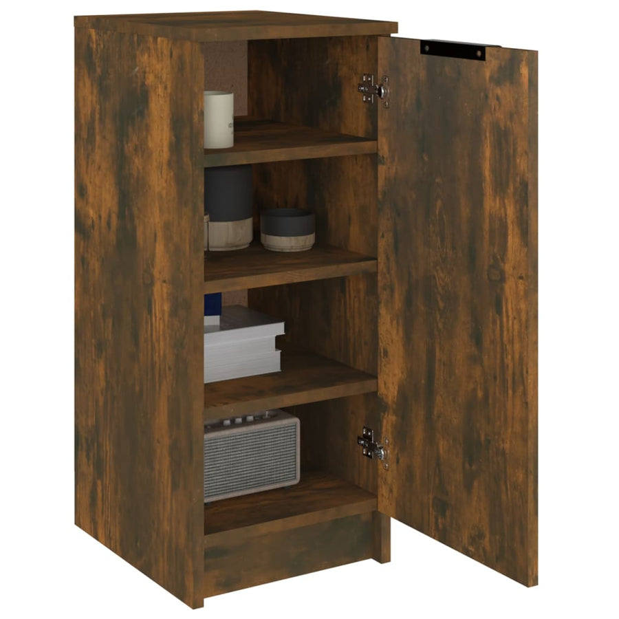 Schoenenkast 30X35X70 Cm Bewerkt Hout Gerookt Eikenkleurig