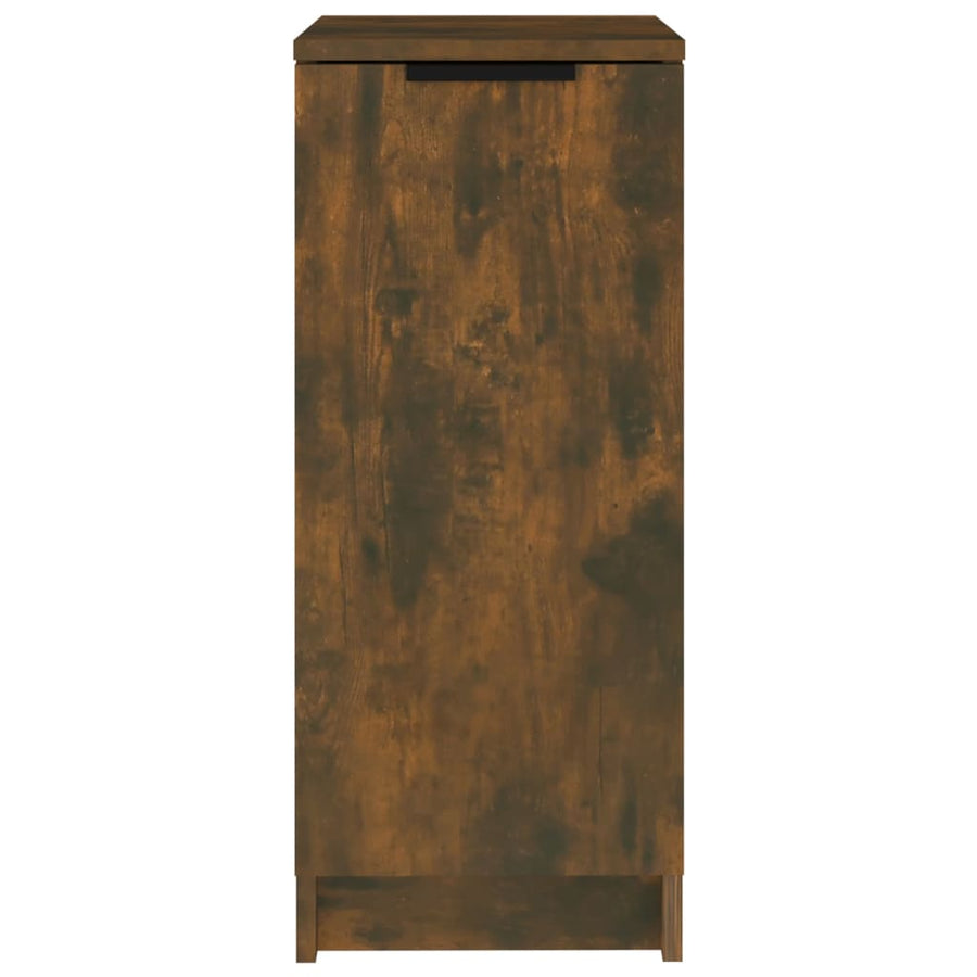 Schoenenkast 30X35X70 Cm Bewerkt Hout Gerookt Eikenkleurig