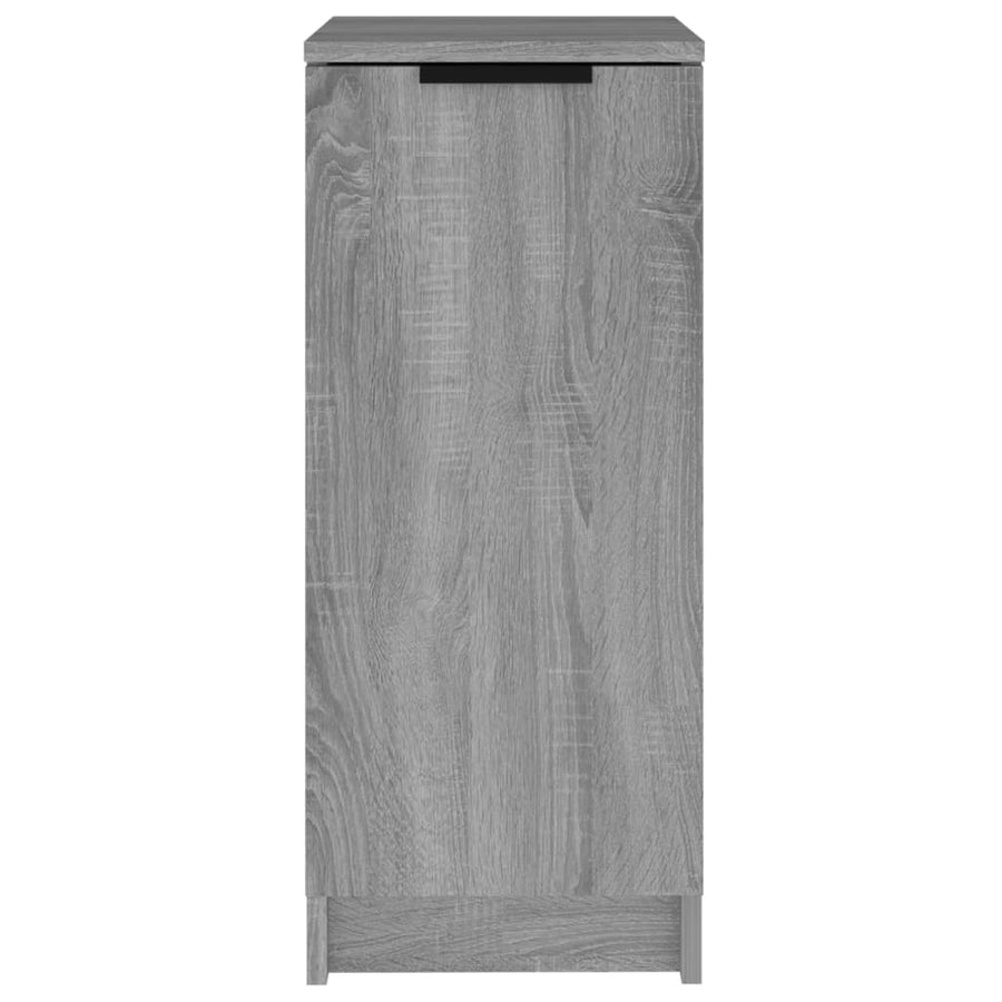 Schoenenkast 30X35X70 Cm Bewerkt Hout Eikenkleurig Grijs sonoma