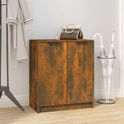 Schoenenkast 59x35x70 cm bewerkt hout gerookt eiken