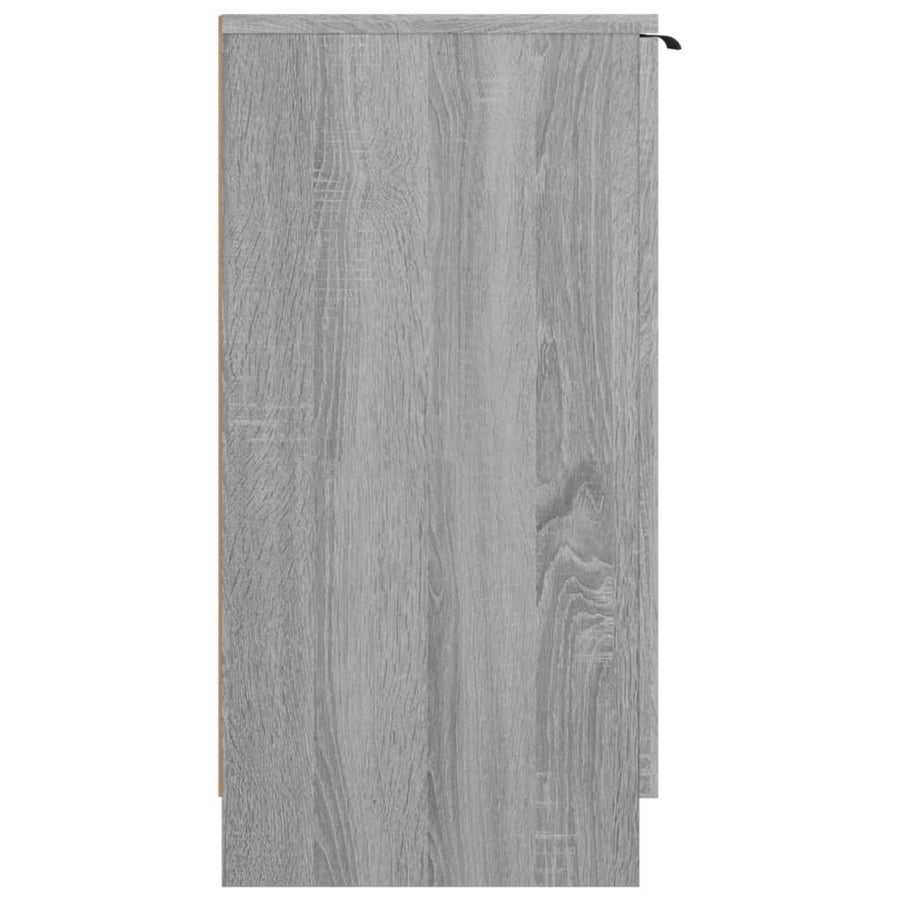 Schoenenkast 59X35X70 Cm Bewerkt Hout Grijs Sonoma Eikenkleurig