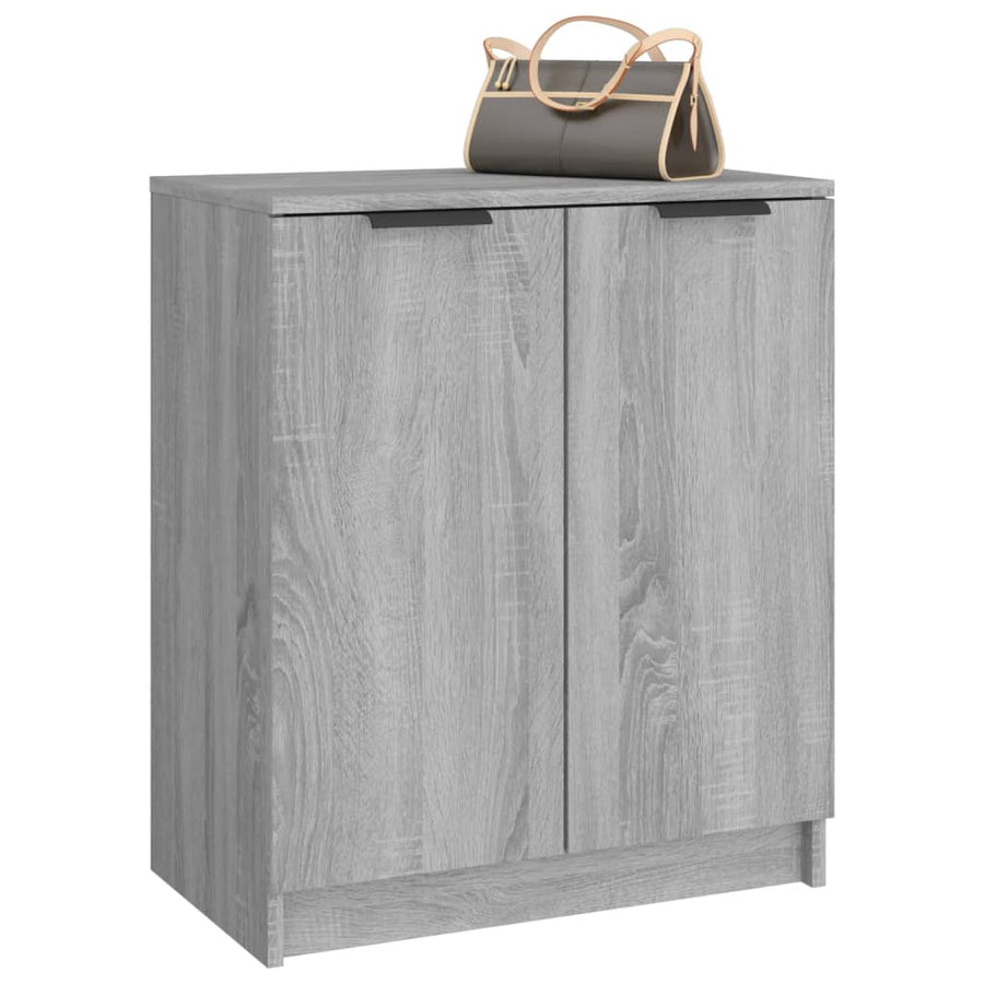 Schoenenkast 59X35X70 Cm Bewerkt Hout Grijs Sonoma Eikenkleurig