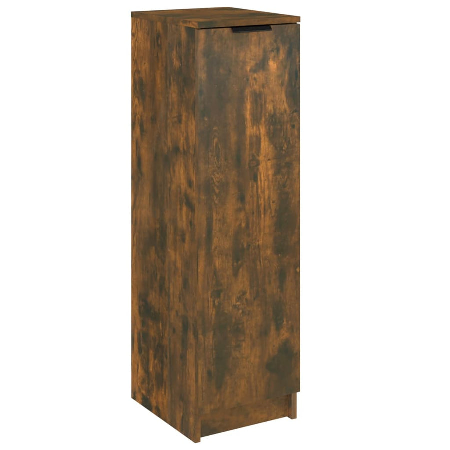 Schoenenkast 30X35X100 Cm Bewerkt Hout Gerookt Eikenkleurig
