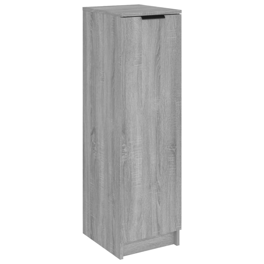 Schoenenkast 30X35X00 Cm Bewerkt Hout Eikenkleur Grijs sonoma