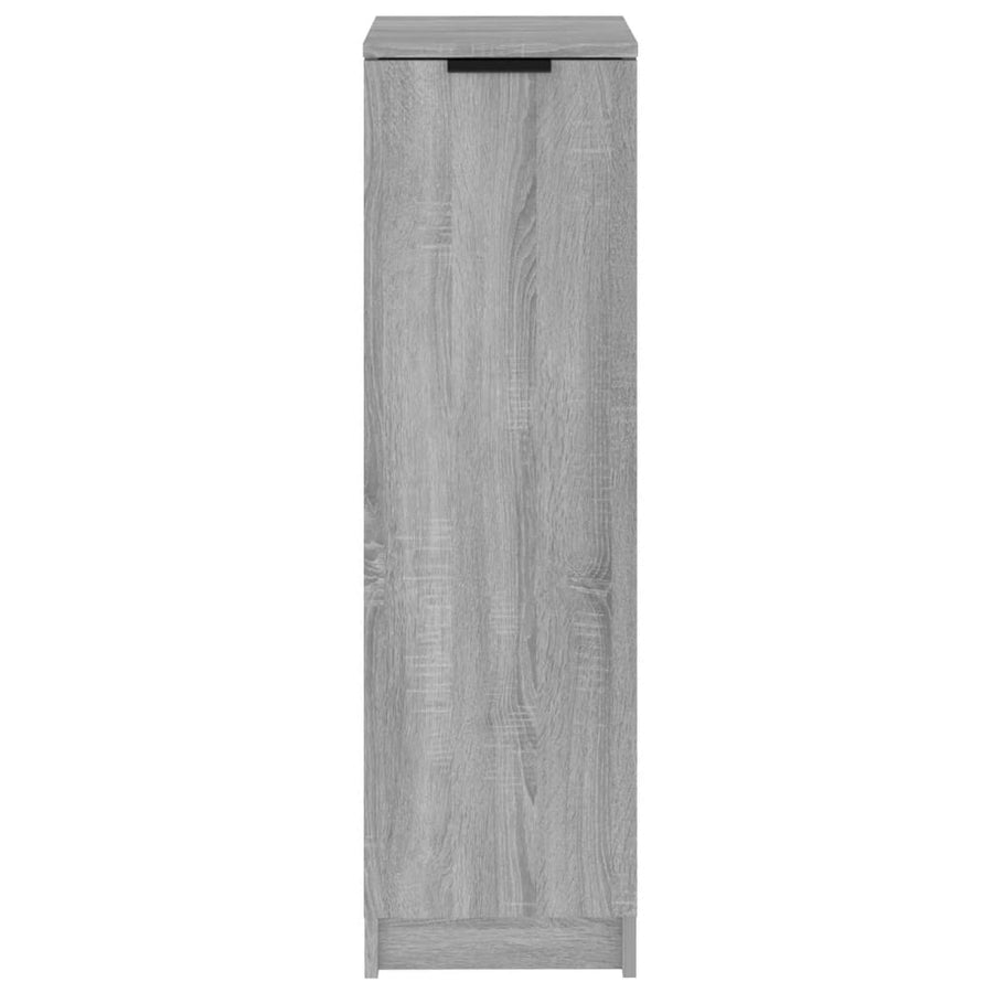 Schoenenkast 30X35X00 Cm Bewerkt Hout Eikenkleur Grijs sonoma