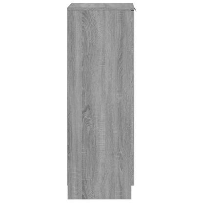 Schoenenkast 30X35X00 Cm Bewerkt Hout Eikenkleur Grijs sonoma