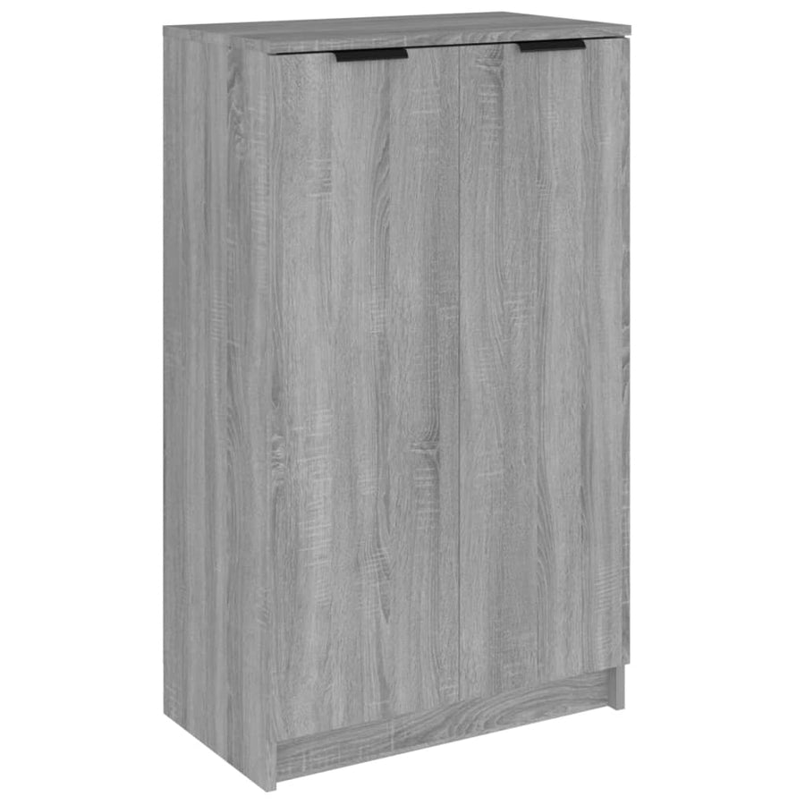 Schoenenkast 59X35X00 Cm Bewerkt Hout Eikenkleur Grijs sonoma
