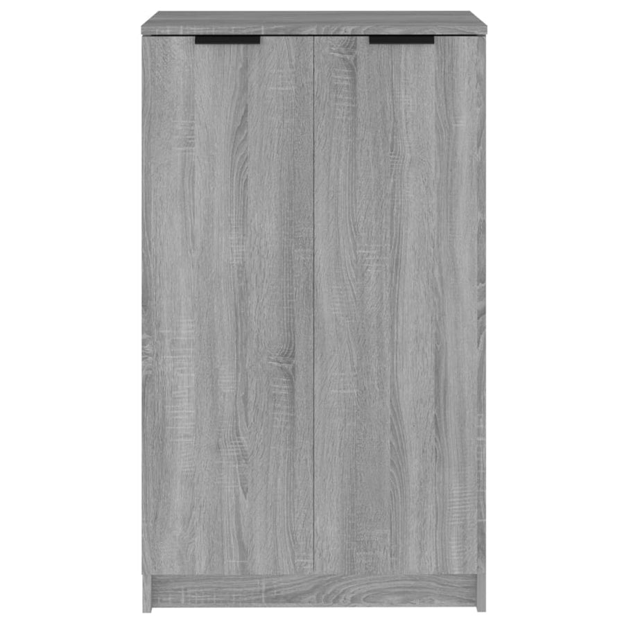 Schoenenkast 59X35X00 Cm Bewerkt Hout Eikenkleur Grijs sonoma