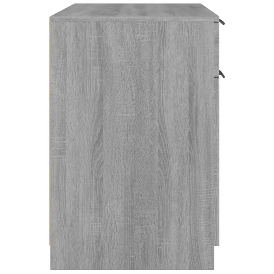 Bureau 100X50X75 Cm Bewerkt Hout Grijs Sonoma Eikenkleurig