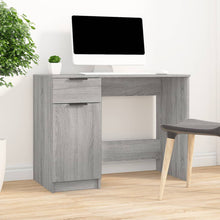 Bureau 100X50X75 Cm Bewerkt Hout Grijs Sonoma Eikenkleurig
