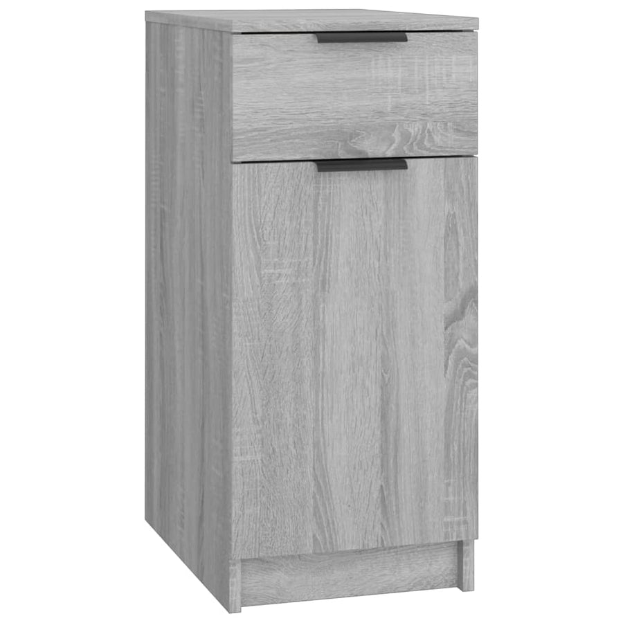 Bureaukast 33,5X50X75 Cm Bewerkt Hout Grijs Sonoma Eikenkleurig