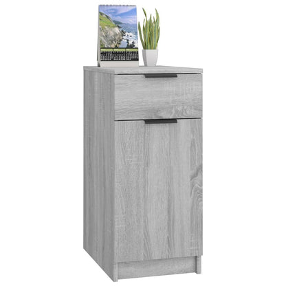 Bureaukast 33,5X50X75 Cm Bewerkt Hout Grijs Sonoma Eikenkleurig