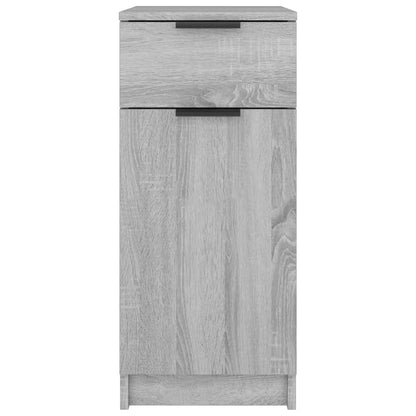 Bureaukast 33,5X50X75 Cm Bewerkt Hout Grijs Sonoma Eikenkleurig