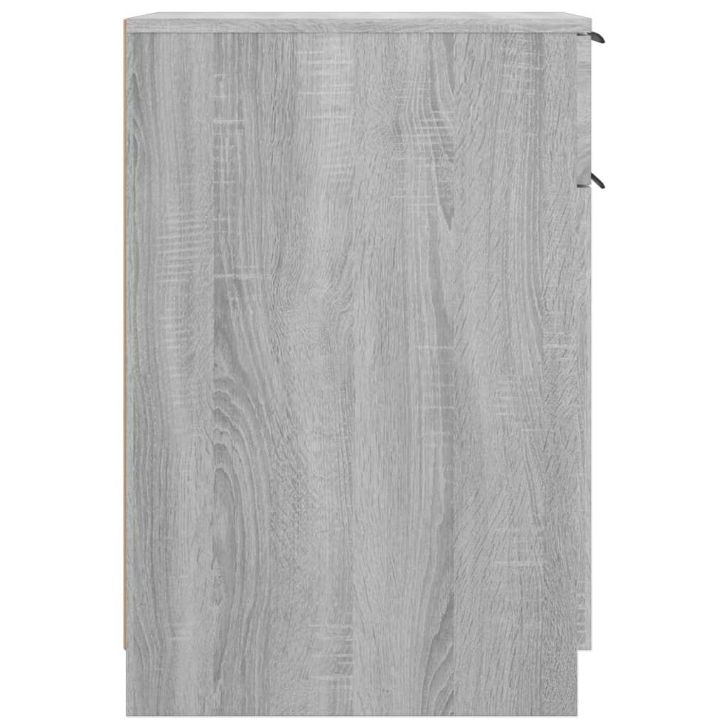 Bureaukast 33,5X50X75 Cm Bewerkt Hout Grijs Sonoma Eikenkleurig