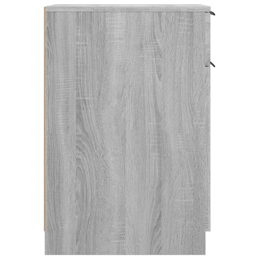 Bureaukast 33,5X50X75 Cm Bewerkt Hout Grijs Sonoma Eikenkleurig