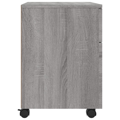 Dossierkast Verrijdbaar 45X38X54 Cm Bewerkt Hout Grijs Sonoma