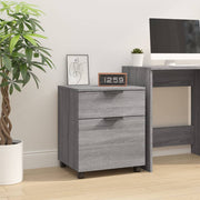 Dossierkast verrijdbaar 45x38x54 cm grijs sonoma