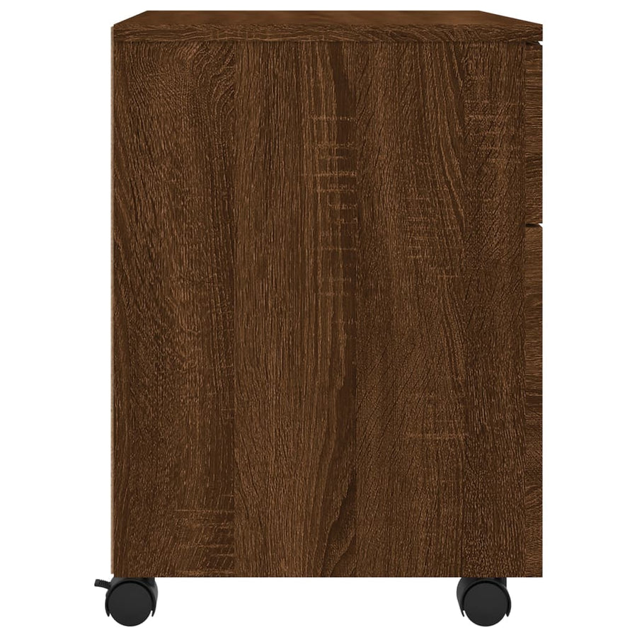 Dossierkast Verrijdbaar 45X38X54 Cm Bewerkt Hout Bruineiken