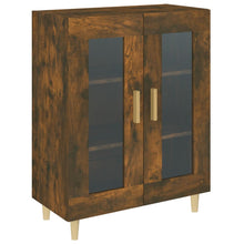 Dressoir 69,5X34X90 Cm Bewerkt Hout Gerookt Eikenkleurig