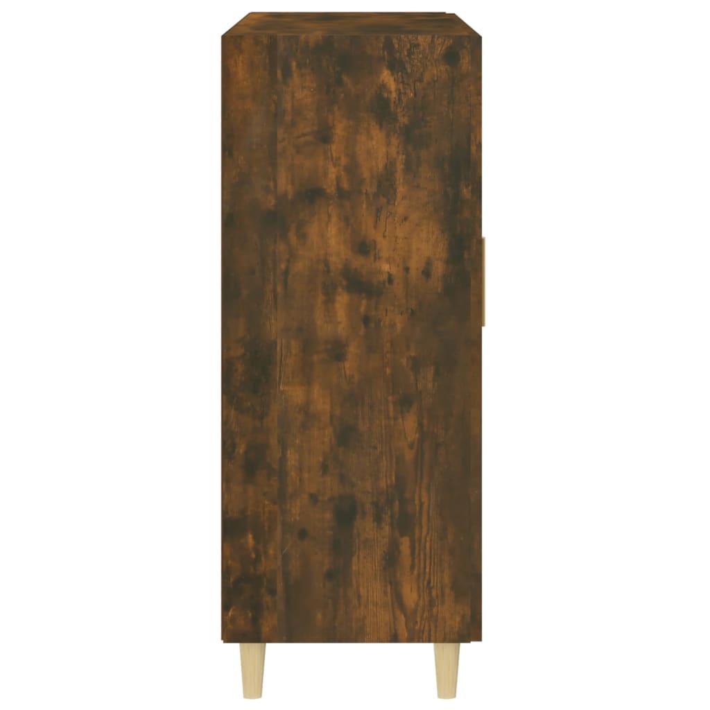 Dressoir 69,5X34X90 Cm Bewerkt Hout Gerookt Eikenkleurig