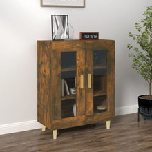 Dressoir 69,5X34X90 Cm Bewerkt Hout Gerookt Eikenkleurig