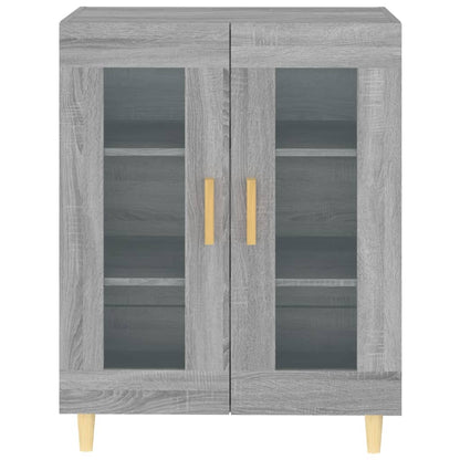 Dressoir 69,5X34X90 Cm Bewerkt Hout Eikenkleurig Grijs sonoma