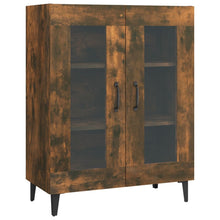 Dressoir 69,5X34X90 Cm Bewerkt Hout Gerookt Eikenkleurig