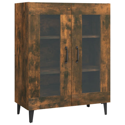 Dressoir 69,5X34X90 Cm Bewerkt Hout Gerookt Eikenkleurig
