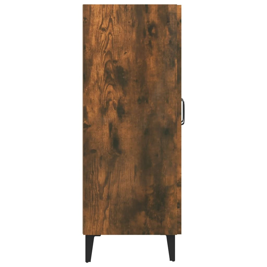Dressoir 69,5X34X90 Cm Bewerkt Hout Gerookt Eikenkleurig