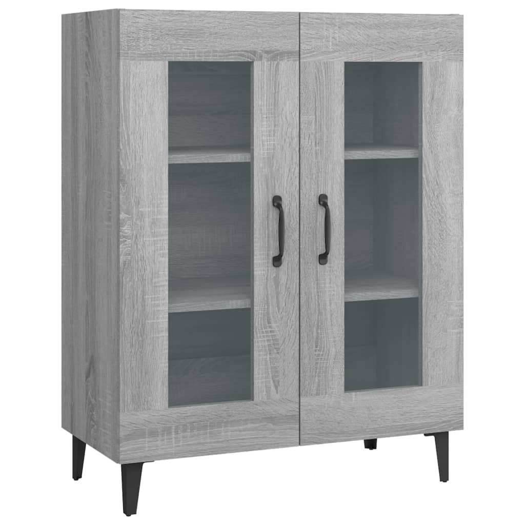 Dressoir 69,5X34X90 Cm Bewerkt Hout Grijs Sonoma Eikenkleurig