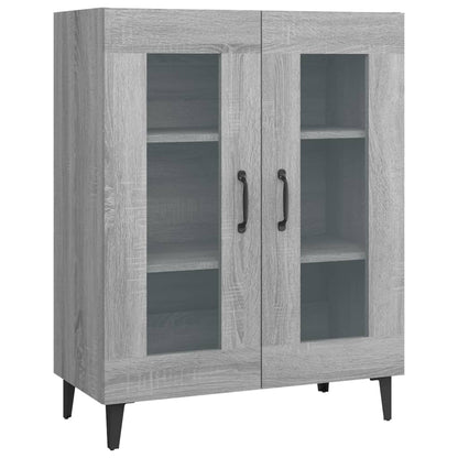 Dressoir 69,5X34X90 Cm Bewerkt Hout Grijs Sonoma Eikenkleurig