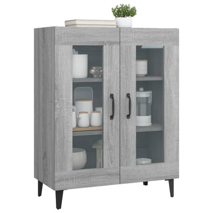 Dressoir 69,5X34X90 Cm Bewerkt Hout Grijs Sonoma Eikenkleurig
